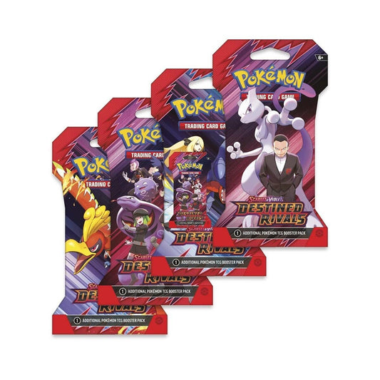 קלפי פוקימון דסטינד ריוולס בליסטר מוסלב Sleeved Booster Pack -  Pokemon Destined Rivals