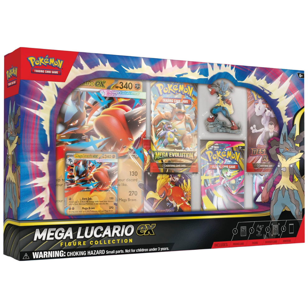 קלפי פוקימון מארז מגה לוקאריו פיגר קולקשיין - Pokemon Mega Lucario Figure Collection