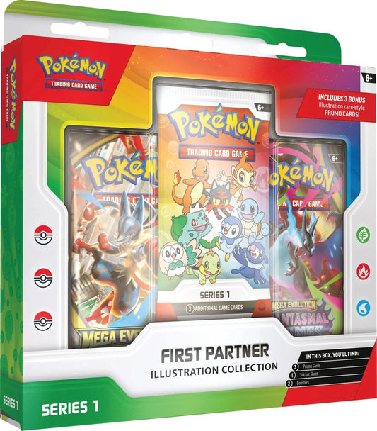 פירסט פרטנר קולקשין 30 שנה לפוקימון Pokémon First Partner Illustration Collection Series 1