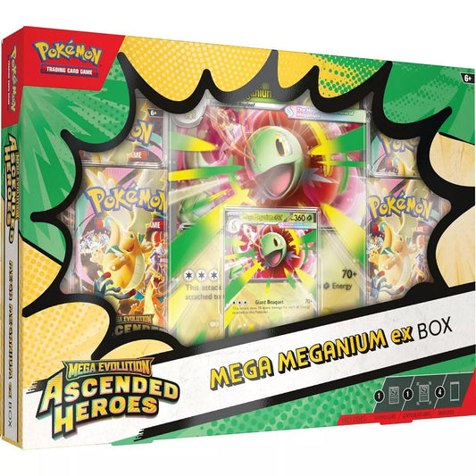 קלפי פוקימון אסנדד הירוז מארז מגה  Ascended Heroes - Meganium ex Box